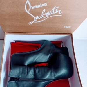Christian Louboutin Black Heeled Boots